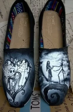 Nightmare Before Christmas Hand Painted Converse Shoes, Wedding Shoes ,hand Painted Wedding Shoes,Jack And Sally,Tim Burton Inspired 12 Nightmare Before Christmas Hand Painted Converse Shoes, Wedding Shoes ,hand Painted Wedding Shoes,Jack And Sally,Tim Burton Inspired -Cheap Bags & Purses Store il fullxfull.1027846276 lp11