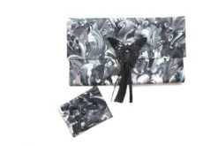 Black White Butterfly Clutch,Leather Bag, Purse. Unique Handmade, Hand Painted Leather Bag, Wedding, Christmas Party, One Of A Kind Bag