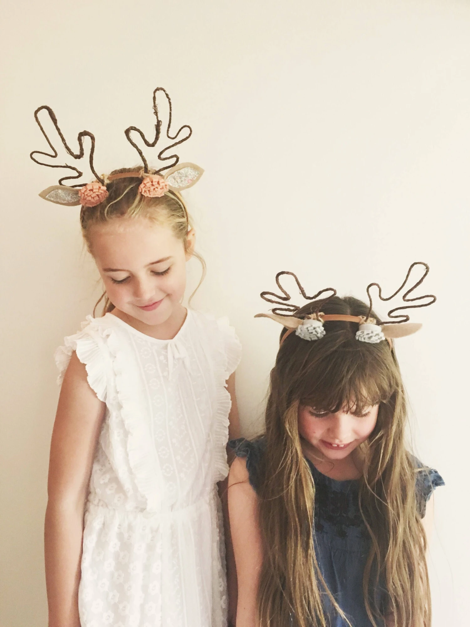 Antler Headband Christmas Flower Liberty Reindeer Woodland Fawn Doe Deer Hairband Grey White - Festival 10 Antler Headband Christmas Flower Liberty Reindeer Woodland Fawn Doe Deer Hairband Grey White - Festival - Image 8