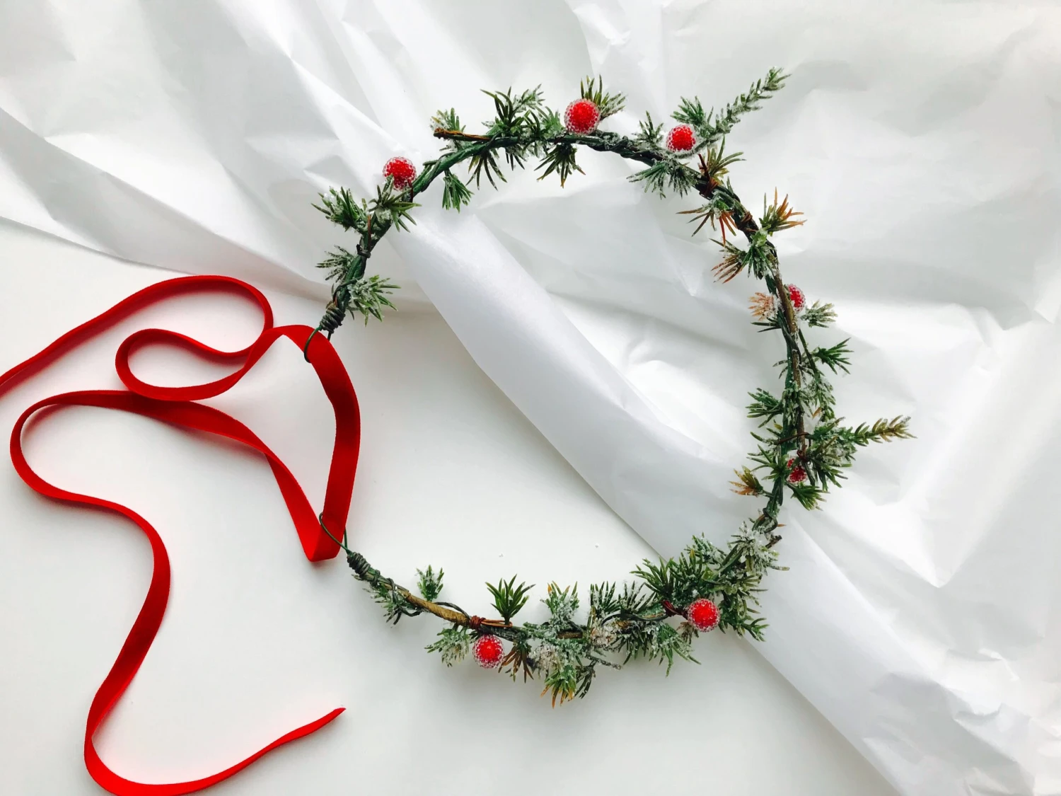 Winter Holiday Crown, Christmas Hair Wreath, Green Berry Headpiece, Winter Wedding Crown, Winter Bridal Crown, Christmas Headpiece 3 Winter Holiday Crown, Christmas Hair Wreath, Green Berry Headpiece, Winter Wedding Crown, Winter Bridal Crown, Christmas Headpiece