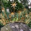 The STARLET Star Brass Crown Tiara - Wedding, Festival, Bride, Christmas, Prom, Headpiece, Starry, Constellation, Gold