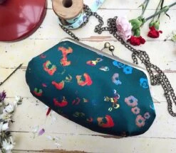 Silk Evening Bag In Flower Pattern/christmas Gift Ideas/what To Get My Daughter/my Mother/my Friend/perfect Gift For Her/my Girl/my Sister