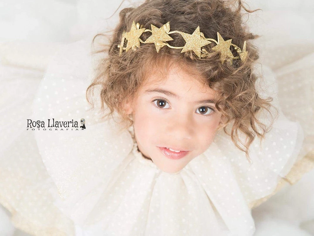 Gold Stars Crown, Gold Hair Crown, Christmas Party, Silver Stars Headband, Girl Hair Wreath, Glitter Halo, Princess Headdress, Gold Wedding 9 Gold Stars Crown, Gold Hair Crown, Christmas Party, Silver Stars Headband, Girl Hair Wreath, Glitter Halo, Princess Headdress, Gold Wedding - Image 7
