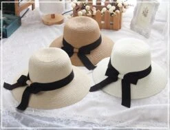 Vintage Summer Straw Hat, Beach Hat With Bow, Sun Visor Hat, Summer Hat With Ribbon, UV Protection, Fashion Sun Hat,Christmas Gift -Cheap Bags & Purses Store il fullxfull.1621240617 3vym