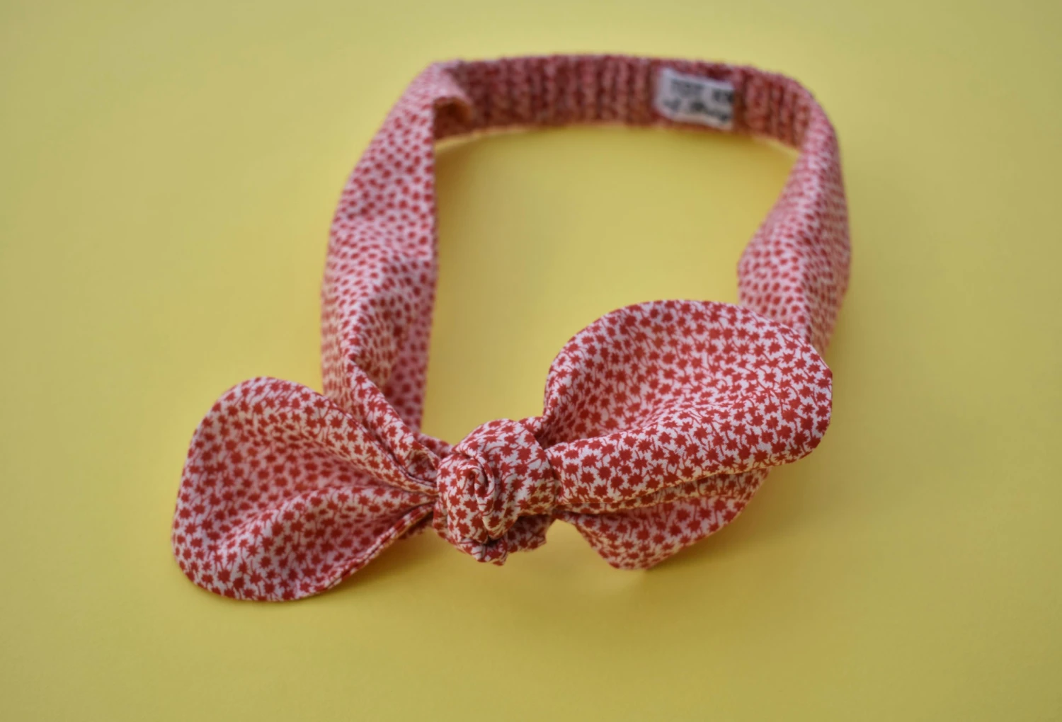 Ladies Tot Knot Hairband - Liberty Of London Christmas Red And White Marco Print - Christmas Gift For Her, Hair Accessory 7 Ladies Tot Knot Hairband - Liberty Of London Christmas Red And White Marco Print - Christmas Gift For Her, Hair Accessory - Image 5