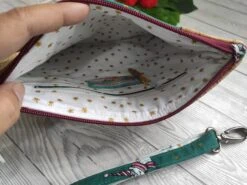 Unicorn Christmas Sunshine Clutch / Wristlet In Gold Accent Cork With 100% Cotton Lining And Inner Zipped Pocket. -Cheap Bags & Purses Store il fullxfull.2022730654 2k0f