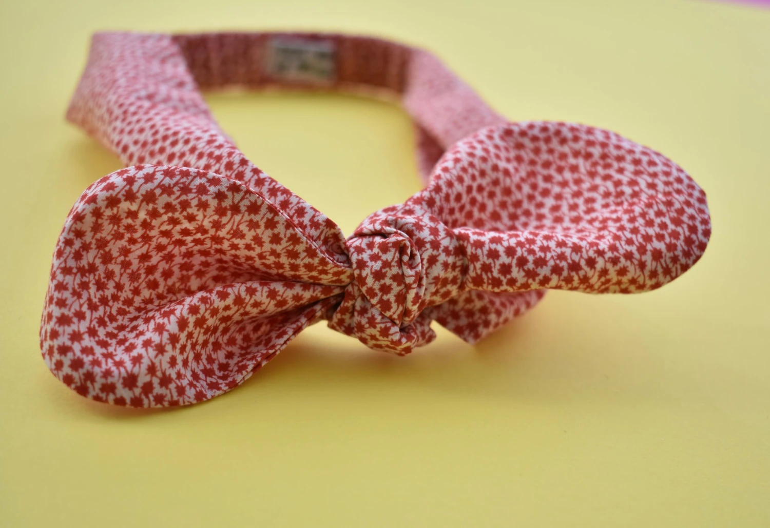 Ladies Tot Knot Hairband - Liberty Of London Christmas Red And White Marco Print - Christmas Gift For Her, Hair Accessory 5 Ladies Tot Knot Hairband - Liberty Of London Christmas Red And White Marco Print - Christmas Gift For Her, Hair Accessory - Image 3