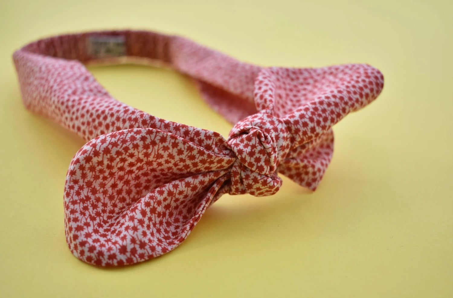 Ladies Tot Knot Hairband - Liberty Of London Christmas Red And White Marco Print - Christmas Gift For Her, Hair Accessory 4 Ladies Tot Knot Hairband - Liberty Of London Christmas Red And White Marco Print - Christmas Gift For Her, Hair Accessory - Image 2