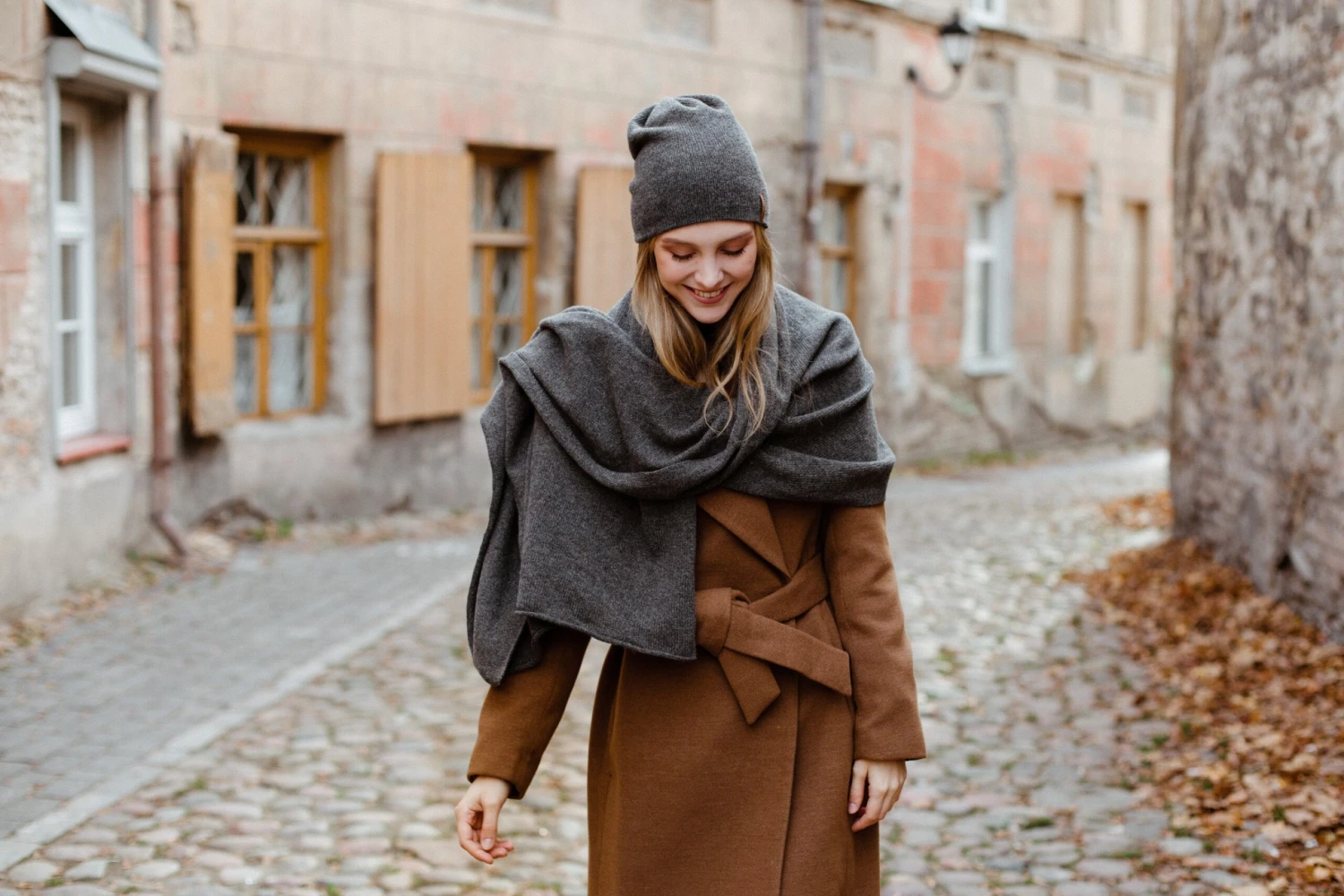 Gray Cashmere Hat. 100 Percent Pure Dark Gray Double Layer Cashmere Beanie For Women. Christmas Gift For Her 10 Gray Cashmere Hat. 100 Percent Pure Dark Gray Double Layer Cashmere Beanie For Women. Christmas Gift For Her - Image 8