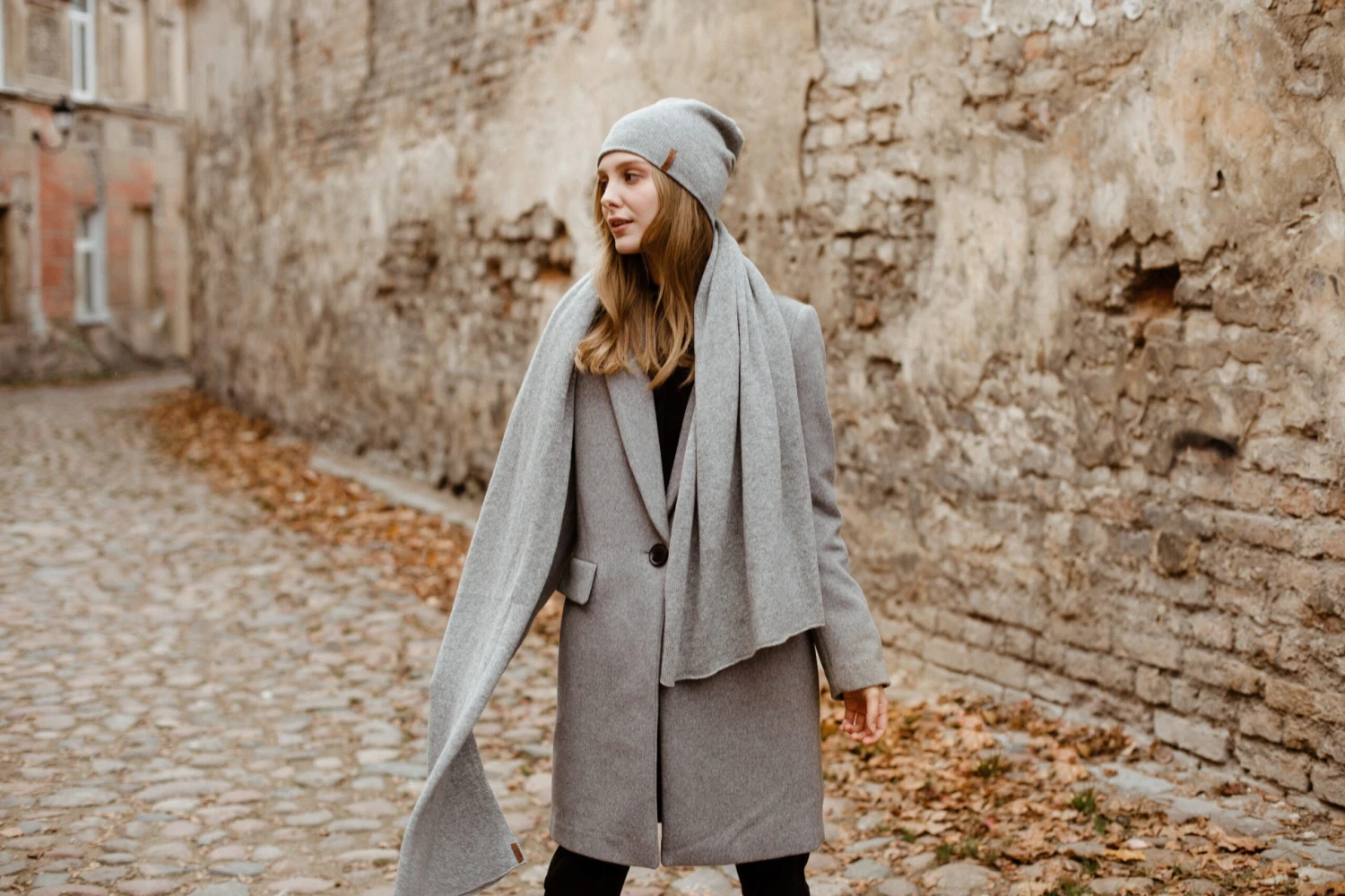 Gray Cashmere Hat. 100 Percent Pure Dark Gray Double Layer Cashmere Beanie For Women. Christmas Gift For Her 8 Gray Cashmere Hat. 100 Percent Pure Dark Gray Double Layer Cashmere Beanie For Women. Christmas Gift For Her - Image 6