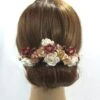 Burgundy Flower Headpiece. Cherry Blossoms, Ivory Roses, Swarovski Pearls And Crystals. Ready To Ship. Christmas Wedding -Cheap Bags & Purses Store il fullxfull.2193515956 71r0