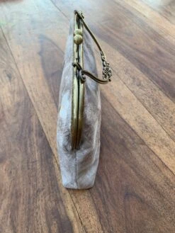 Romantic Antique Inspired Handmade Clutch Bag Embellished With Delicate Floral Aplique And Free Motion Embroidery Ideal Christmas Gift -Cheap Bags & Purses Store il fullxfull.2259943073 lycb