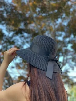 Vintage Summer Straw Hat, Beach Hat With Bow, Sun Visor Hat, Summer Hat With Ribbon, UV Protection, Fashion Sun Hat,Christmas Gift -Cheap Bags & Purses Store il fullxfull.2395719380 llz9