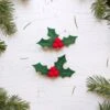 Christmas Holly Hair Clip, Christmas Girl Gift, Novelty Hair Clip, Holly Head Piece, Felt Holly Barrette, Pigtail Set 1 Christmas Holly Hair Clip, Christmas Girl Gift, Novelty Hair Clip, Holly Head Piece, Felt Holly Barrette, Pigtail Set -Cheap Bags & Purses Store il fullxfull.2443827282 tnse