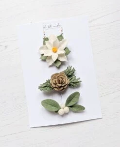 Christmas Mistletoe Hair Clip, Christmas Girl Gift, Novelty Hair Clip, Festive Head Piece, Felt Flower Barrette 12 Christmas Mistletoe Hair Clip, Christmas Girl Gift, Novelty Hair Clip, Festive Head Piece, Felt Flower Barrette -Cheap Bags & Purses Store il fullxfull.2444034156 76d9