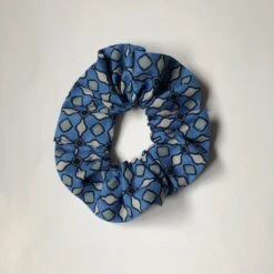 Purple And Blue Themed Flower Floral Pattered 100% Cotton Hair Scrunchies Stocking Filler Christmas -Cheap Bags & Purses Store il fullxfull.2479327681 telq