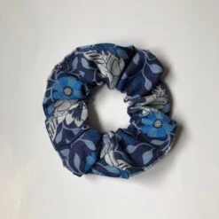 Purple And Blue Themed Flower Floral Pattered 100% Cotton Hair Scrunchies Stocking Filler Christmas -Cheap Bags & Purses Store il fullxfull.2479328167 ismz