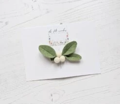 Christmas Mistletoe Hair Clip, Christmas Girl Gift, Novelty Hair Clip, Festive Head Piece, Felt Flower Barrette 10 Christmas Mistletoe Hair Clip, Christmas Girl Gift, Novelty Hair Clip, Festive Head Piece, Felt Flower Barrette -Cheap Bags & Purses Store il fullxfull.2491670583 lp11