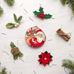 Christmas Mistletoe Hair Clip, Christmas Girl Gift, Novelty Hair Clip, Festive Head Piece, Felt Flower Barrette 11 Christmas Mistletoe Hair Clip, Christmas Girl Gift, Novelty Hair Clip, Festive Head Piece, Felt Flower Barrette -Cheap Bags & Purses Store il fullxfull.2491718279 9m6z