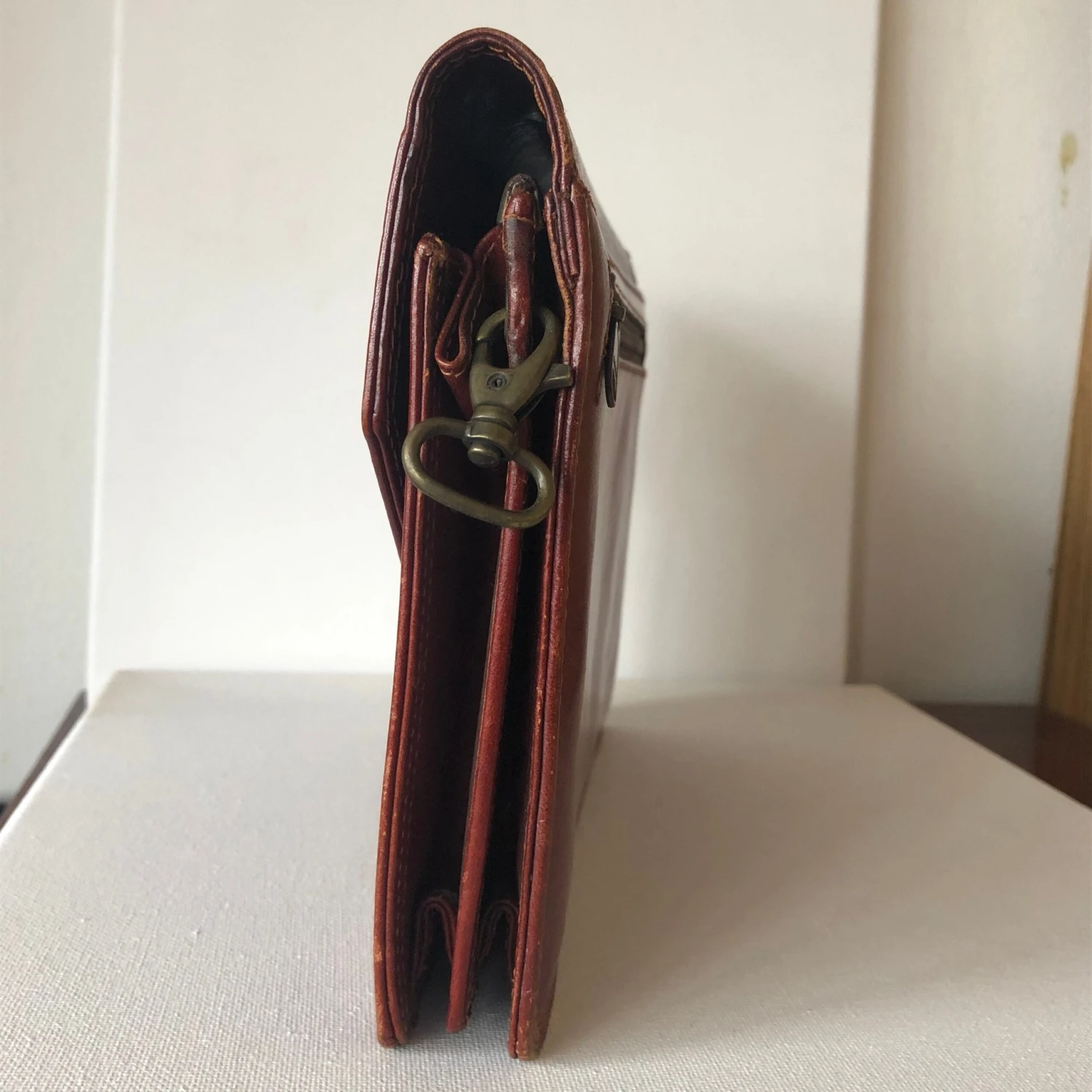 Vintage Leather Clutch With An Embossed D Purse Hand Bag Distressed Worn Indie Hipster Bohemian Chic Urban Librarian Chic Christmas Gift 8 Vintage Leather Clutch With An Embossed D Purse Hand Bag Distressed Worn Indie Hipster Bohemian Chic Urban Librarian Chic Christmas Gift - Image 6