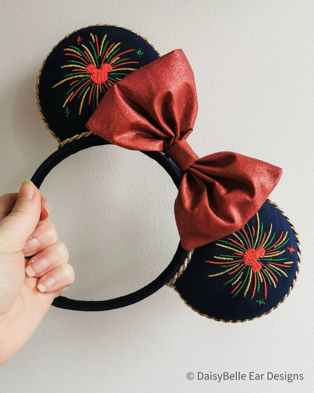 Christmas Fireworks Inspired Minnie Ears, Very Merry Christmas Disney Ears, Mickey Ears 6 Christmas Fireworks Inspired Minnie Ears, Very Merry Christmas Disney Ears, Mickey Ears - Image 4