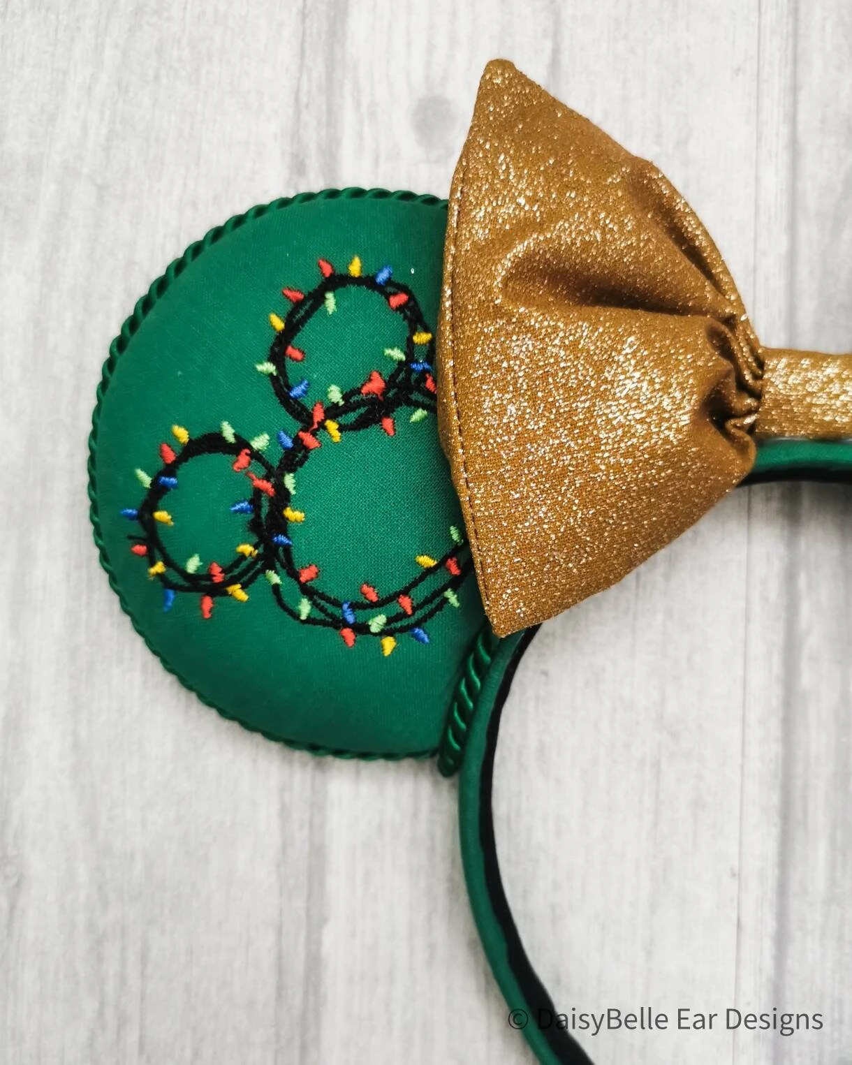 Mickey Lights Wreath Inspired Minnie Ears, Christmas Disney Ears, Mickey Ears 7 Mickey Lights Wreath Inspired Minnie Ears, Christmas Disney Ears, Mickey Ears - Image 5