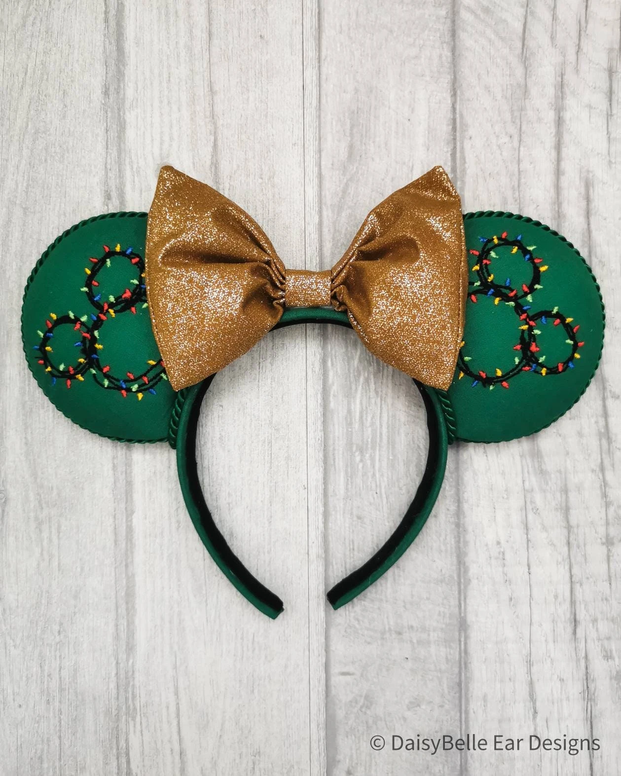 Mickey Lights Wreath Inspired Minnie Ears, Christmas Disney Ears, Mickey Ears 3 Mickey Lights Wreath Inspired Minnie Ears, Christmas Disney Ears, Mickey Ears