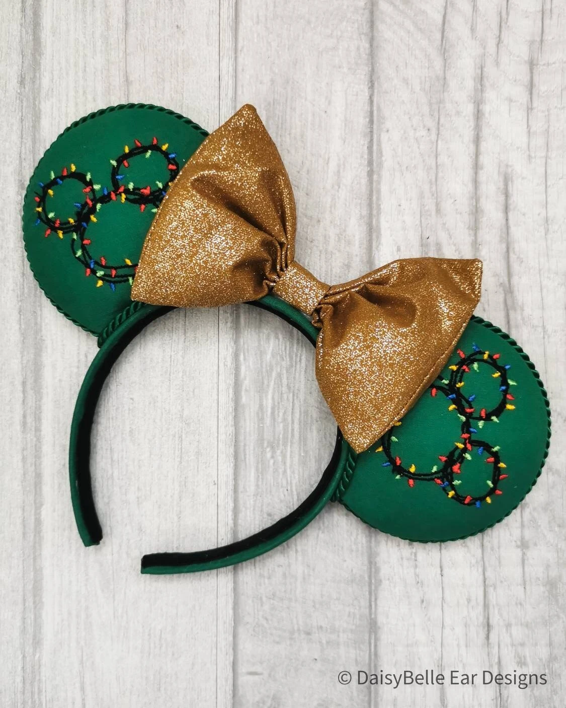 Mickey Lights Wreath Inspired Minnie Ears, Christmas Disney Ears, Mickey Ears 4 Mickey Lights Wreath Inspired Minnie Ears, Christmas Disney Ears, Mickey Ears - Image 2