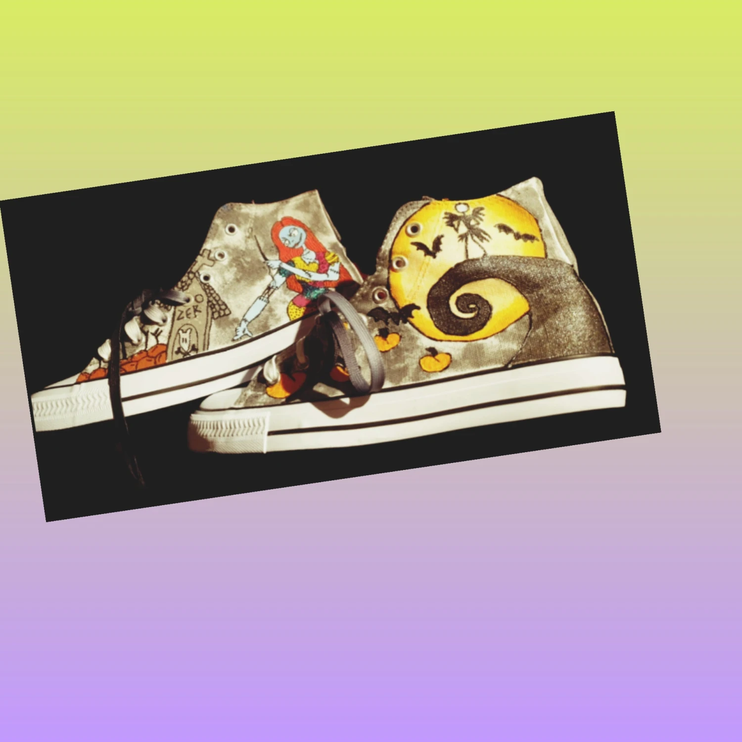 Nightmare Before Christmas Hi-Tops 4 Nightmare Before Christmas Hi-Tops - Image 3