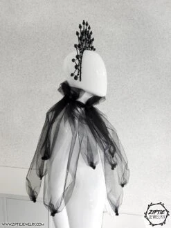 Black Halo Crown / Spike Crown With Beads / Black Tiara / Black Fascinator / Birthday Crown/ Christmas Crown -Cheap Bags & Purses Store il fullxfull.2614986841 7fyh