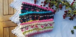 Hand Knitted Women Or Girls Light Weight Hand Knitted Fair Isle Headband In Alpaca Wool. Handmade Gift For Her, Birthday, Christmas. -Cheap Bags & Purses Store il fullxfull.2662428936 mzb3