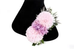 Vintage Modern Pin Up Pink Chrysanthemum Pom Pom Berries Foliage Burlesque 1940’s 1950’s Rockabilly Birthday Wedding Christmas Gift Goodwood