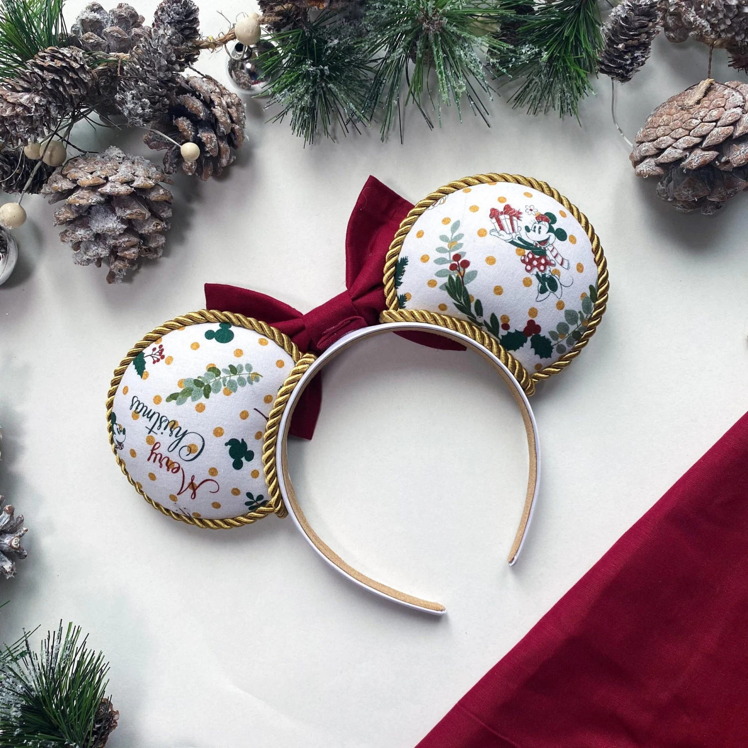 Classic Mickey And Minnie - Christmas Collection - Disney Inspired Minnie Mouse Ears 4 Classic Mickey And Minnie - Christmas Collection - Disney Inspired Minnie Mouse Ears - Image 2