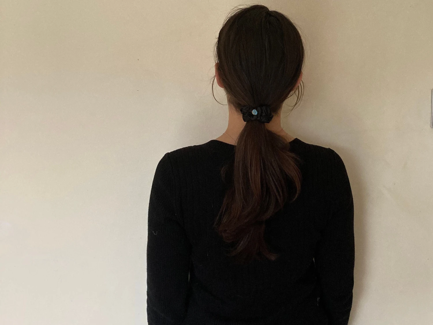 Black Satin Hair Scrunchie, Hair Scrunchie, Giant Scrunchie, Gift Idea, Personalised Present, Gift For Her, Christmas Presents 12 Black Satin Hair Scrunchie, Hair Scrunchie, Giant Scrunchie, Gift Idea, Personalised Present, Gift For Her, Christmas Presents - Image 10