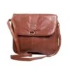 Real Leather Women's Handbag, Ladies Soft Leather Triple Section Handbag - Christmas Gift, Women's Brown Handbag, Crossbag
