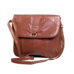 Real Leather Women's Handbag, Ladies Soft Leather Triple Section Handbag - Christmas Gift, Women's Brown Handbag, Crossbag