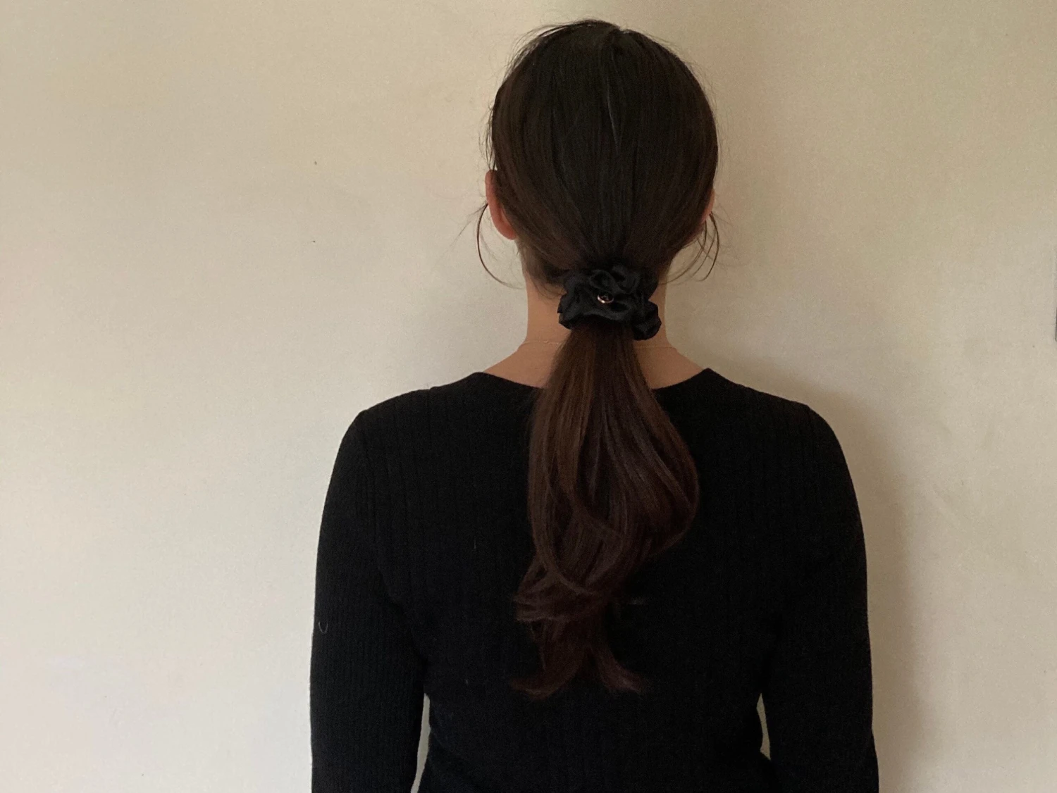 Black Satin Hair Scrunchie, Hair Scrunchie, Giant Scrunchie, Gift Idea, Personalised Present, Gift For Her, Christmas Presents 11 Black Satin Hair Scrunchie, Hair Scrunchie, Giant Scrunchie, Gift Idea, Personalised Present, Gift For Her, Christmas Presents - Image 9