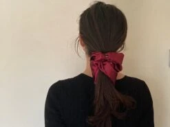Burgundy Satin Hair Scrunchie, Hair Scrunchie, Giant Scrunchie, Gift Idea, Personalised Present, Gift For Her, Christmas Presents -Cheap Bags & Purses Store il fullxfull.2739284429 op46