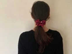 Burgundy Satin Hair Scrunchie, Hair Scrunchie, Giant Scrunchie, Gift Idea, Personalised Present, Gift For Her, Christmas Presents -Cheap Bags & Purses Store il fullxfull.2739284433 c3hg