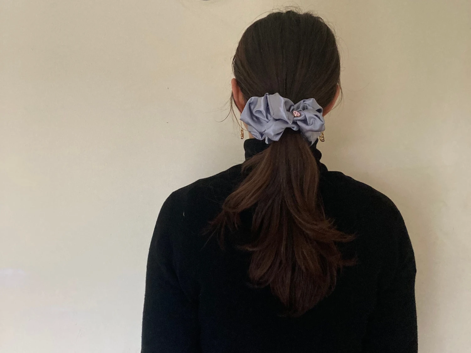 Grey Satin Hair Scrunchie, Hair Scrunchie, Giant Scrunchie, Gift Idea, Personalised Present, Gift For Her, Christmas Presents 10 Grey Satin Hair Scrunchie, Hair Scrunchie, Giant Scrunchie, Gift Idea, Personalised Present, Gift For Her, Christmas Presents - Image 8