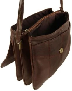 Real Leather Women's Handbag, Ladies Soft Leather Triple Section Handbag - Christmas Gift, Women's Brown Handbag, Crossbag -Cheap Bags & Purses Store il fullxfull.2742375717 hld9