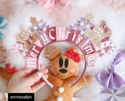 Various Colours - Deluxe Gingerbread Merry Christmas Ears - Christmas Tree Headband Minnie Mouse Ears -- Gingerbread Mouse Ears Xmas -Cheap Bags & Purses Store il fullxfull.2764560464 eztz