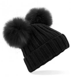 Double Pom Pom Beanie Winter Hat For Kids, Adults, Babies Warm Snug Cosy Winter Cap Fashionable Cute Accessory Gift Idea Birthday Christmas -Cheap Bags & Purses Store il fullxfull.2865312250 ha3x