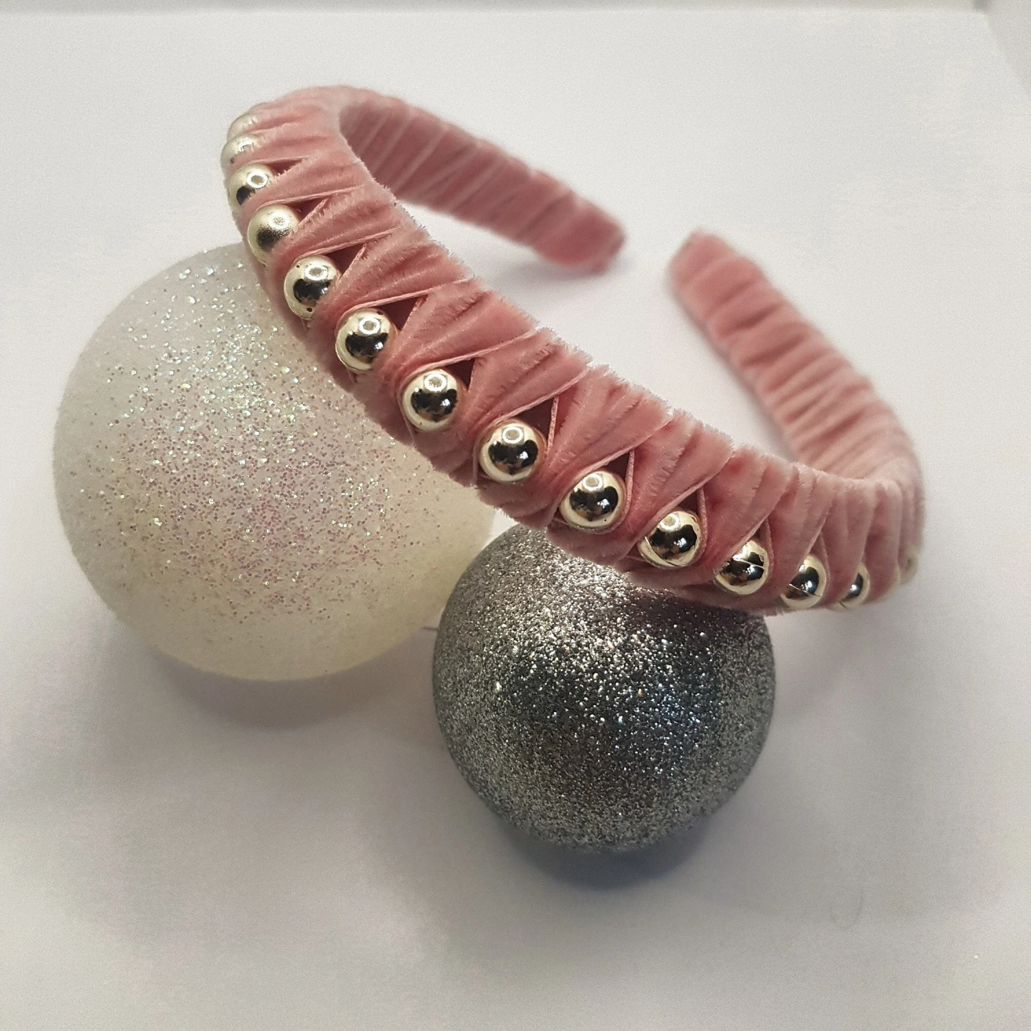 Red Velvet Hairband, Festive Headband, Christmas Hairband, Luxury Secret Santa Gift For Women, Xmas Stocking Filler 4 Red Velvet Hairband, Festive Headband, Christmas Hairband, Luxury Secret Santa Gift For Women, Xmas Stocking Filler - Image 2