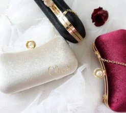 Double-Strap Velvet Clutch, Personalized Shoulder Bag, Christmas & Holiday Gift, Removable Gold-Plated Chain Evening Clutch, Wedding Bag 16 Double-Strap Velvet Clutch, Personalized Shoulder Bag, Christmas & Holiday Gift, Removable Gold-Plated Chain Evening Clutch, Wedding Bag -Cheap Bags & Purses Store il fullxfull.3048780251 4hju