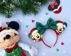 Santa Mickey And Minnie Christmas Mouse Ears