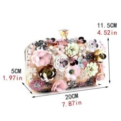 Bespoke Flower Clutch Bag, Purse For Wedding, Bridesmaids Bag, Gift For Her, Christmas Gift, Birthday Gift For Her, Flower Bag, Handmade Bag -Cheap Bags & Purses Store il fullxfull.3377466007 6q9l