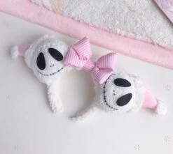 Fluffy Sherpa Jack Skellington Nightmare Before Christmas Inspired Mouse Ears