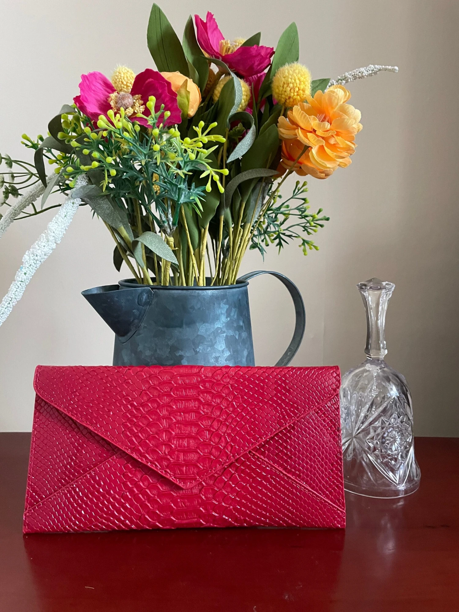 Envelope Evening Clutch/clutch Purse/small Clutch Bags/purses For Women/Christmas Gifts/red Party Bags/croc Pattern Vegan Leather Bags/gifts 4 Envelope Evening Clutch/clutch Purse/small Clutch Bags/purses For Women/Christmas Gifts/red Party Bags/croc Pattern Vegan Leather Bags/gifts - Image 2