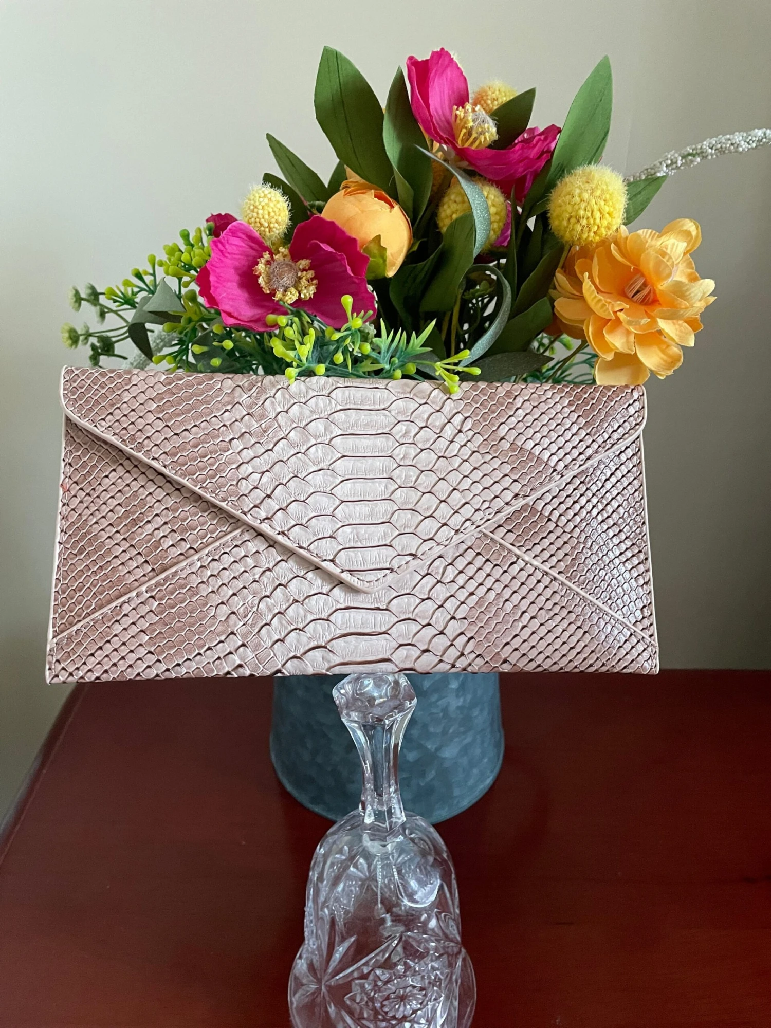 Envelope Evening Clutch/clutch Purse/small Clutch Bags/purses For Women/Christmas Gifts/red Party Bags/croc Pattern Vegan Leather Bags/gifts 6 Envelope Evening Clutch/clutch Purse/small Clutch Bags/purses For Women/Christmas Gifts/red Party Bags/croc Pattern Vegan Leather Bags/gifts - Image 4